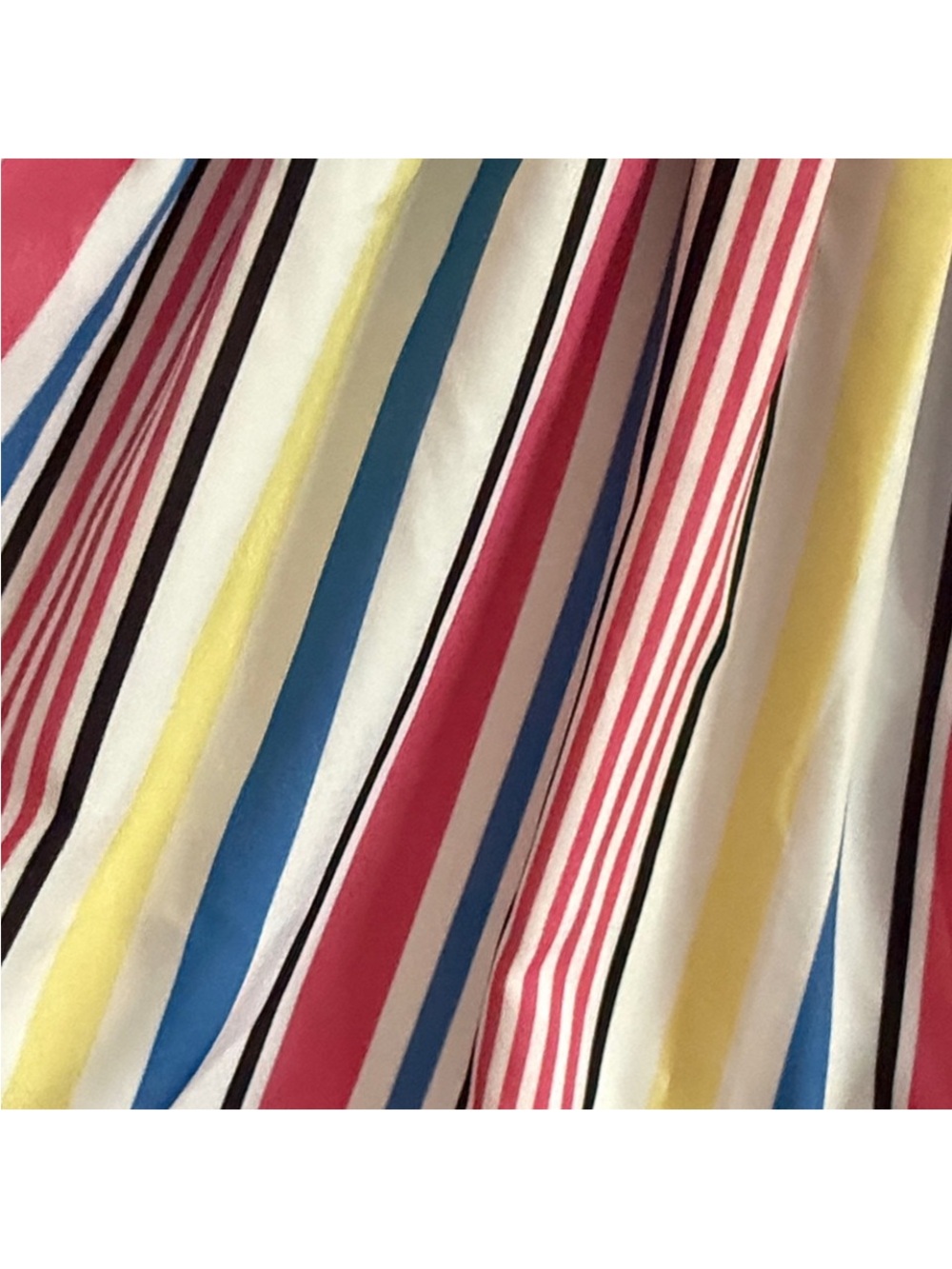 Striped Tiered Maxi Dress in Pink, Blue & Yellow - Picture 2 of 4